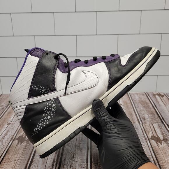 Nike Dunk High Premium Purple Black White Stars Men\'s Size 13 312786-011 main image 7